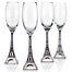 Eiffel Tower Flutes - Set of 4