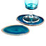 Agate Coaster - Peacock Set of 4