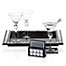 Tierra Black Jewel Tray and Coasters