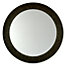 Round Bergmann Mirror in Espresso