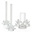 Crystal Lotus Candleholders