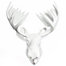 Moose Head - White Lacquer