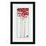 Summer Bounty 2 by Takashi Sakai red and White Framed Abstract Print of Trees