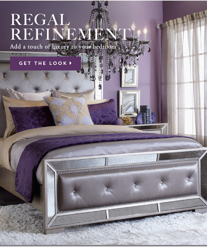 Regal Refinement | Add a touch of luxury to your bedroom. Get the look