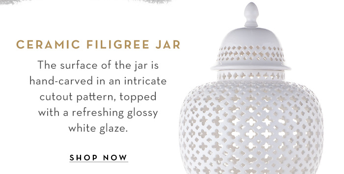 Shop Ceramic Filigree Jar