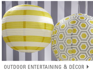 Ourdoor entertaining and decor