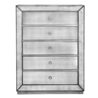 Omni Mirrored 5 Drawer Chest
