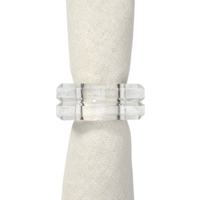 Acrylic Napkin Ring - Set of 4
