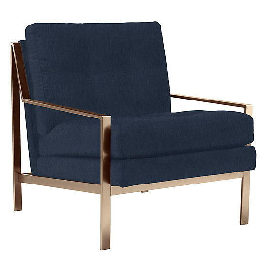 Axel Accent Chair Champagne Modern Metallics Spring Trends Trends Z Gallerie