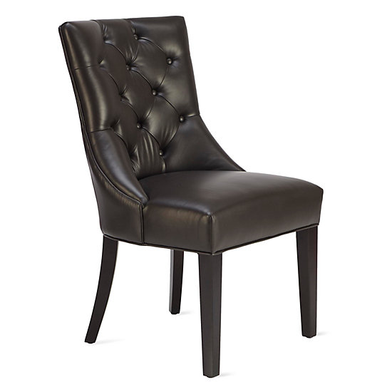 Nottingham Leather Dining Chair Espresso Quinn Harvest Nottingham Leather Dining Chair Espresso