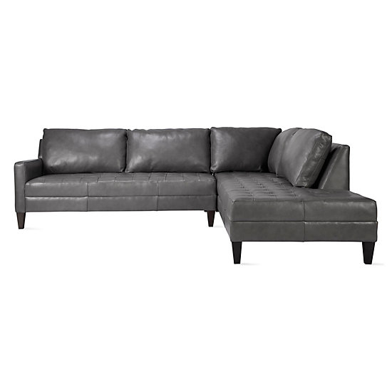 Vapor Leather Daybed Sectional 2 Pc Collection Furniture Vapor Leather Daybed Sectional 2 Pc
