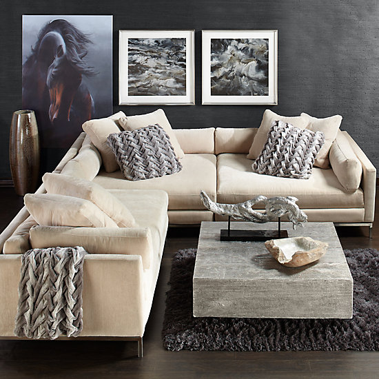 Ventura Sectional Natural Del Mar Living Room Inspiration Living