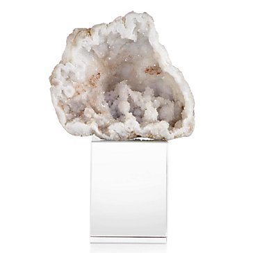 calcite geode on stand unique gifts gifts holiday decor z