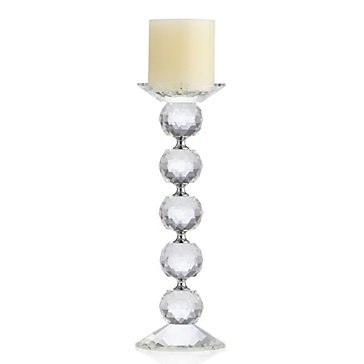 Crystal Orb Pillar Holder Centerpieces Collections Z Gallerie Crystal Orb Pillar Holder