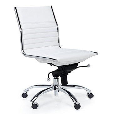 white office chair modern