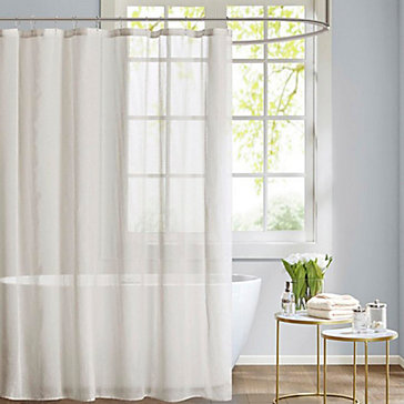 How To Hang Double Shower Curtains For Less From Thrifty Decor Chick Using Regular Curtains For Shower Sheer Shower Curtain This Tips For