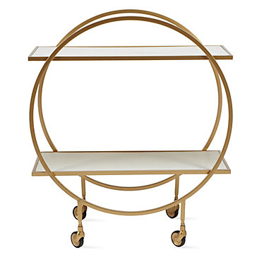 Russo Bar Cart Luxe For Less Tableware Z Gallerie Russo Bar Cart