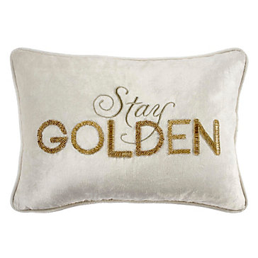 Stay Golden Pillow | Luxe Layering | Collections | Z Gallerie