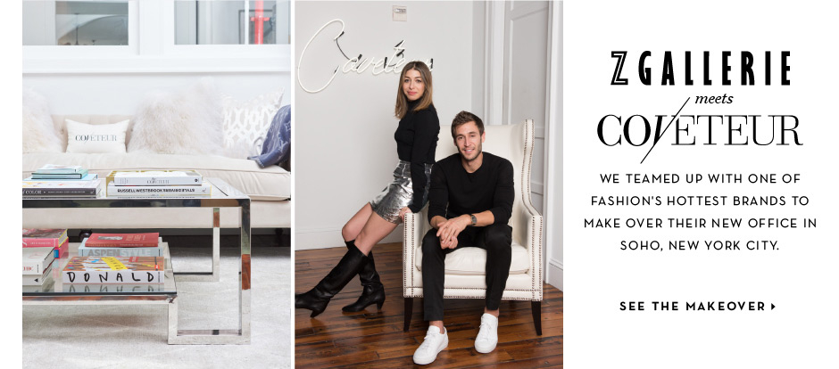 Z Gallerie meets Coveteur for a stunning office makeover